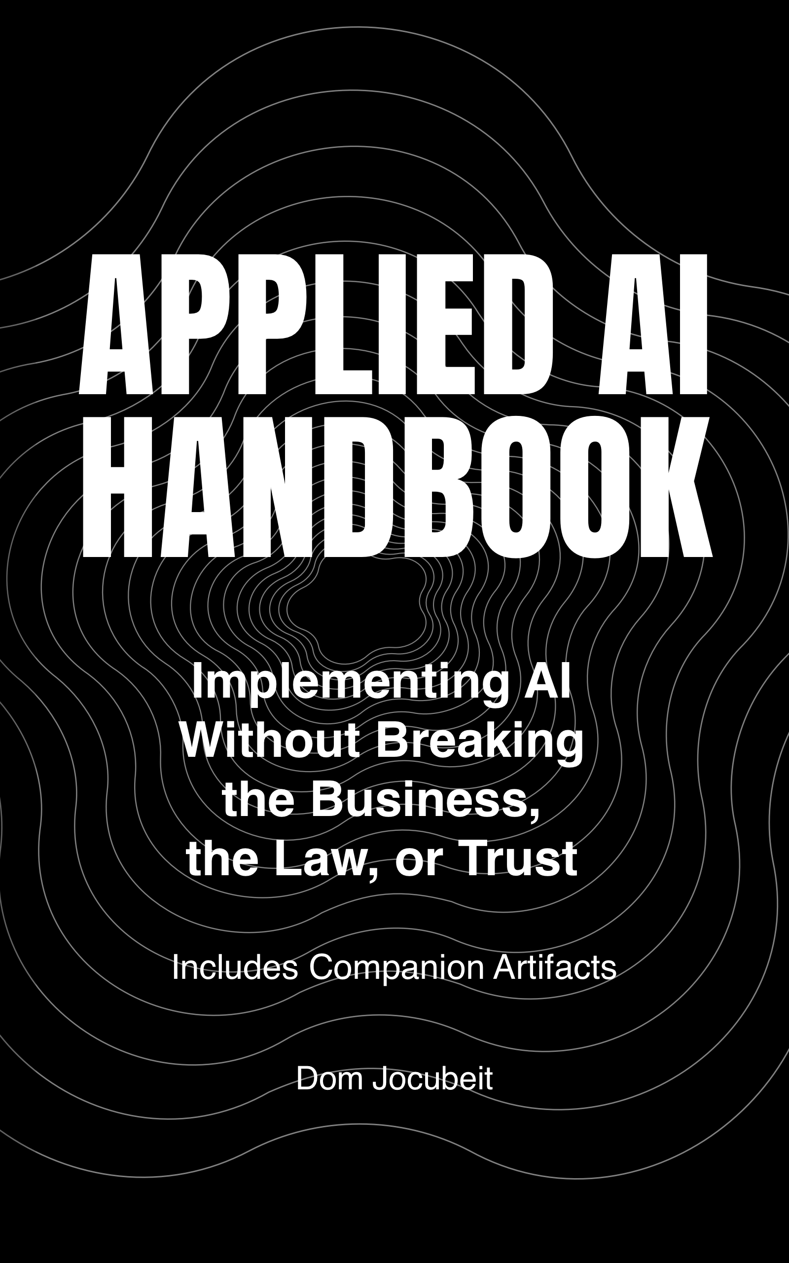 Front cover image from Applied AI Handbook.